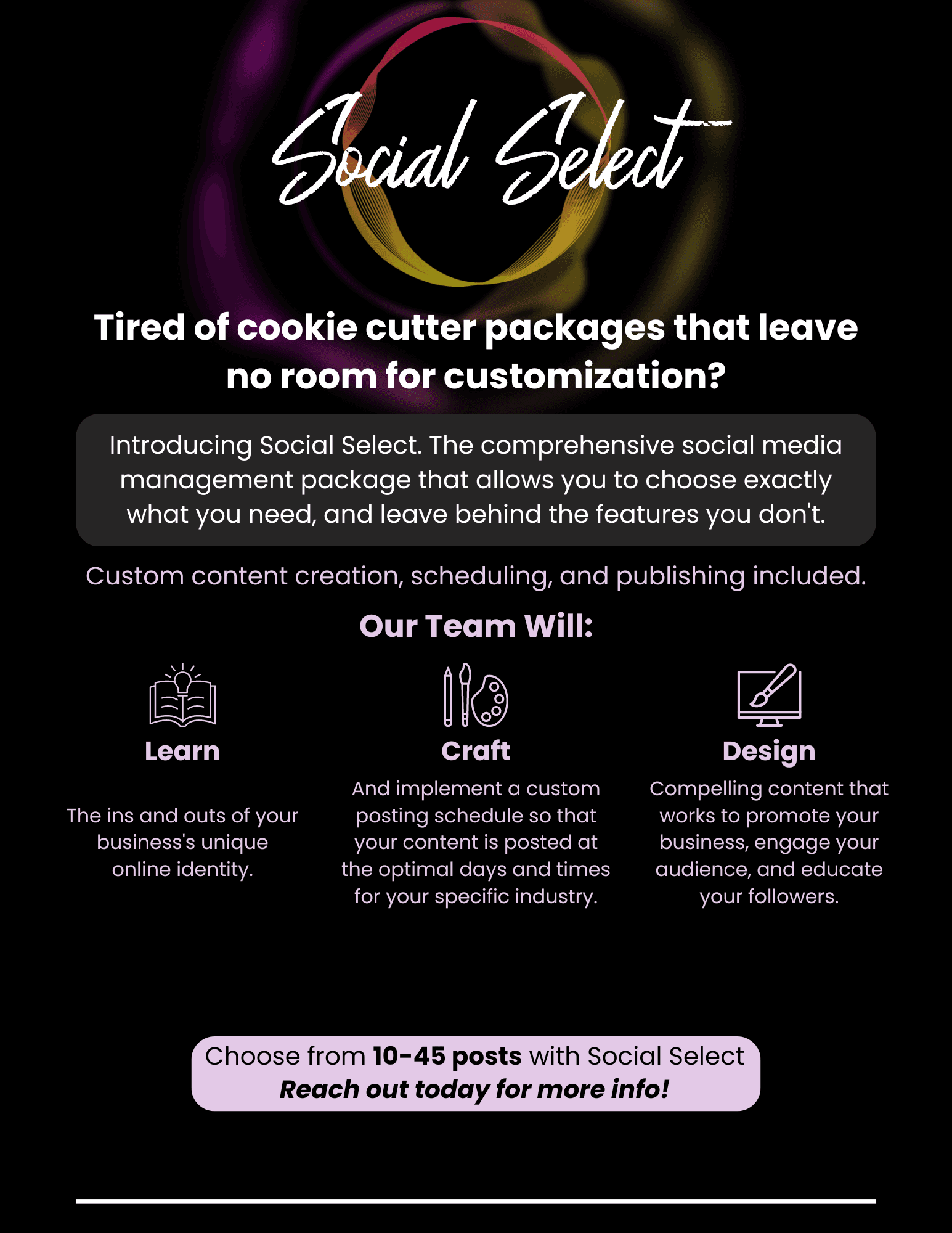 Social Select Flyer