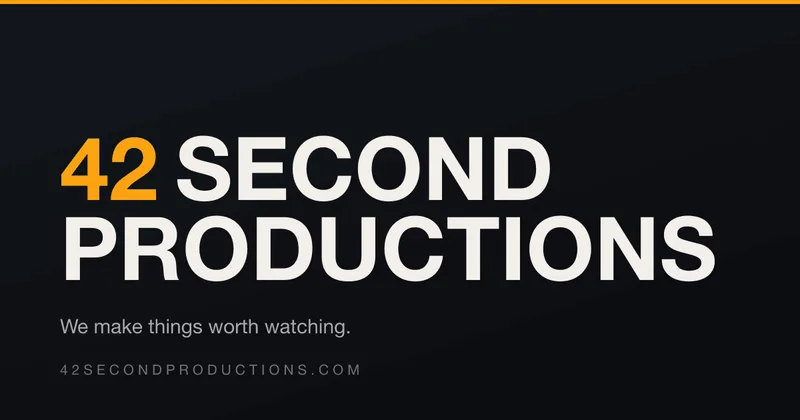 42 Second Productions — 42secondproductions.com